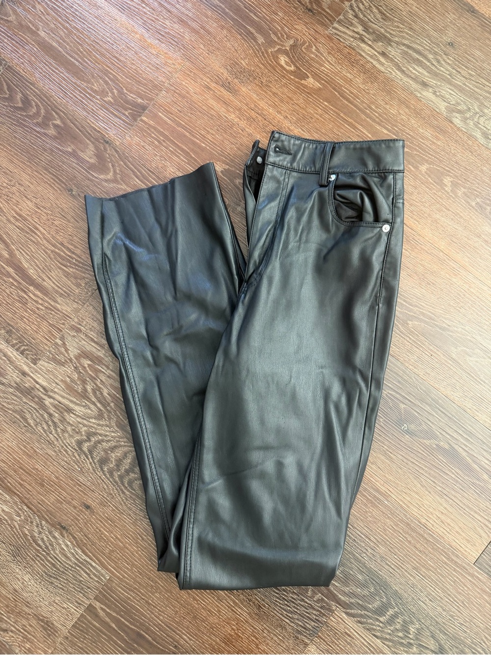 ZARA Black Leather Pants